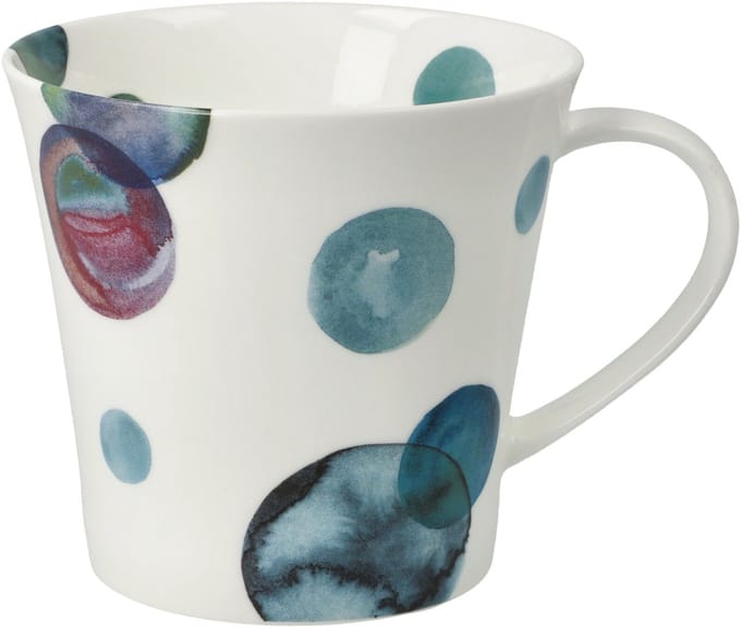 Goebel - Accessoires | Koffie / Thee Mok Petrol | Beker - porselein - 350ml - 2 stuks