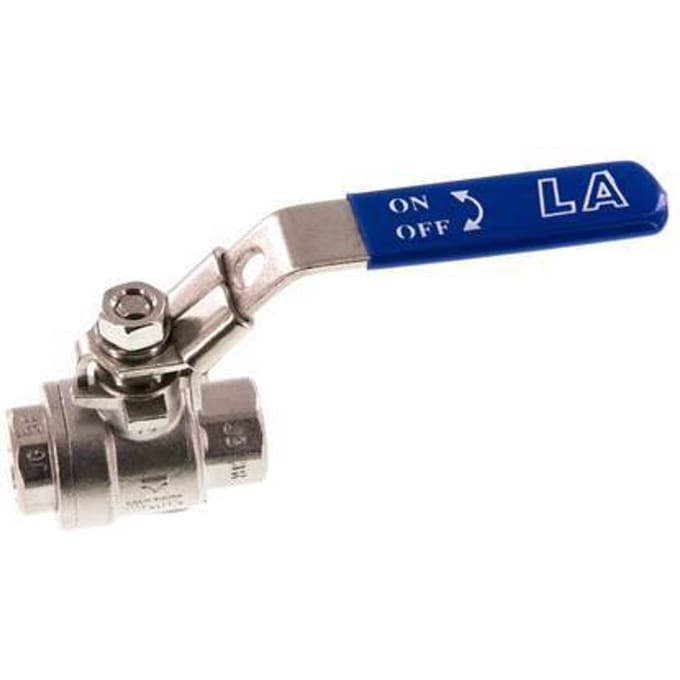 G1/4'' 2-Weg Kogelkraan RVS PTFE 63 bar - BL2SM