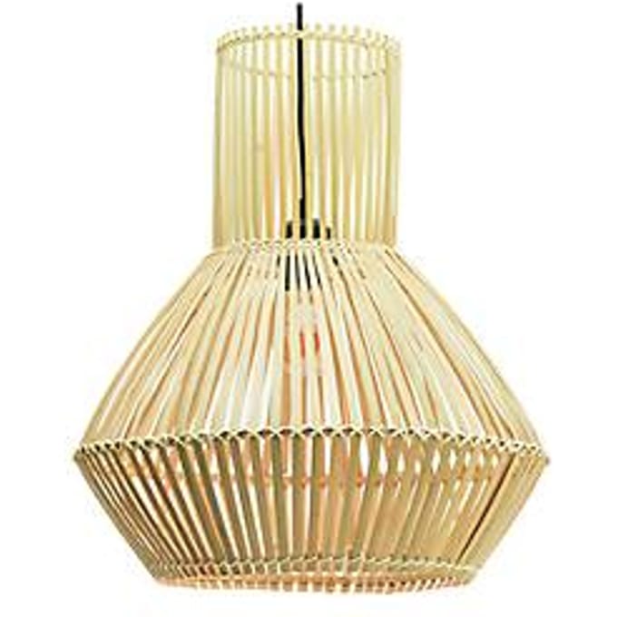 meet by Paperflow plafondlamp CARINA, bamboe, Ø 410 mm, E27 fitting, naturel