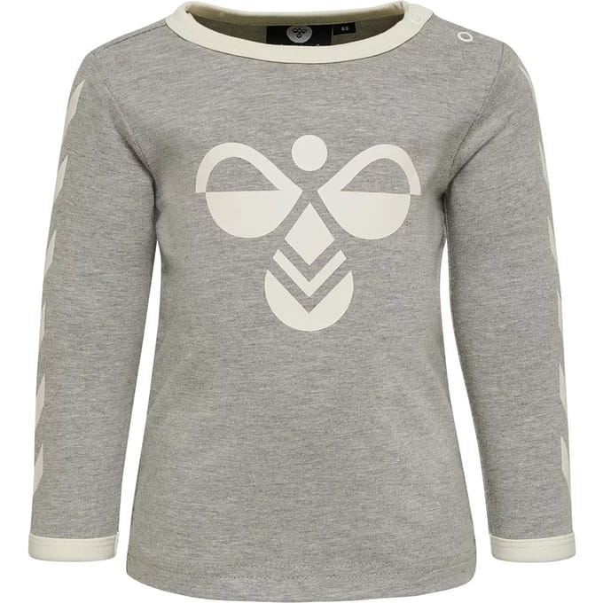 Hummel kinder-T-shirt met lange mouwen 'Flipper' L/S grijs gemêleerd