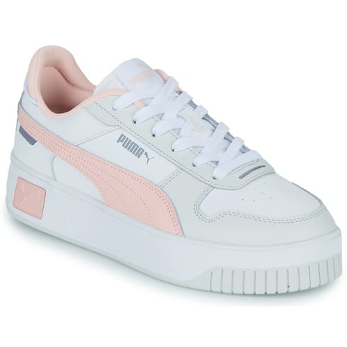 PUMA Carina Street Dames Sneakers - Wit/Lichtroze - Maat 36