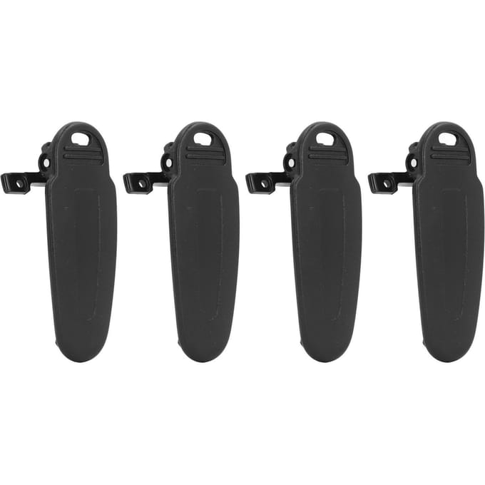 4 stuks Radio Riemclip Vervanging voor Kenwood TK2140 TK3140 TK2160 TK3160 TK2170 TK3170 TK2173 gray