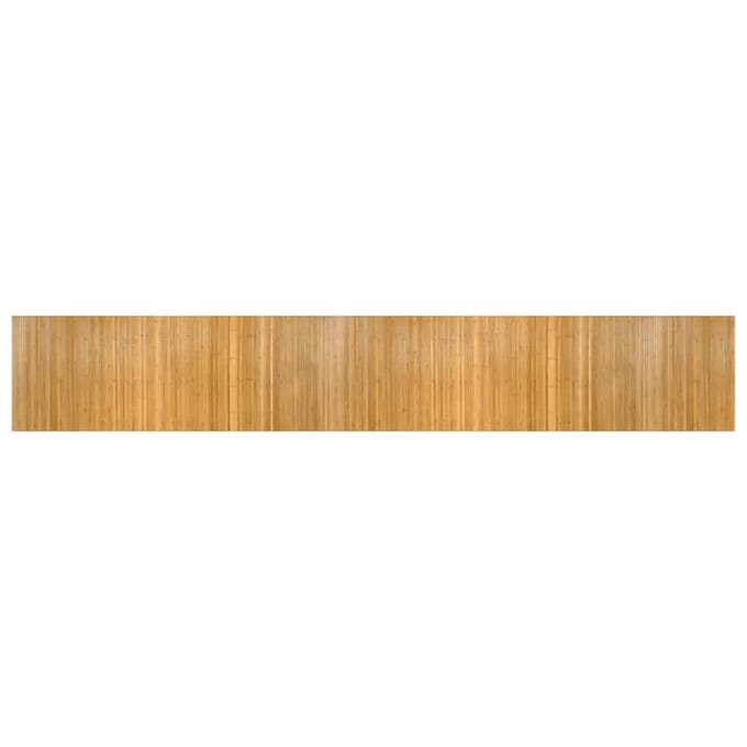 vidaXL - Vloerkleed - rechthoekig - 80x500 - cm - bamboe - naturel