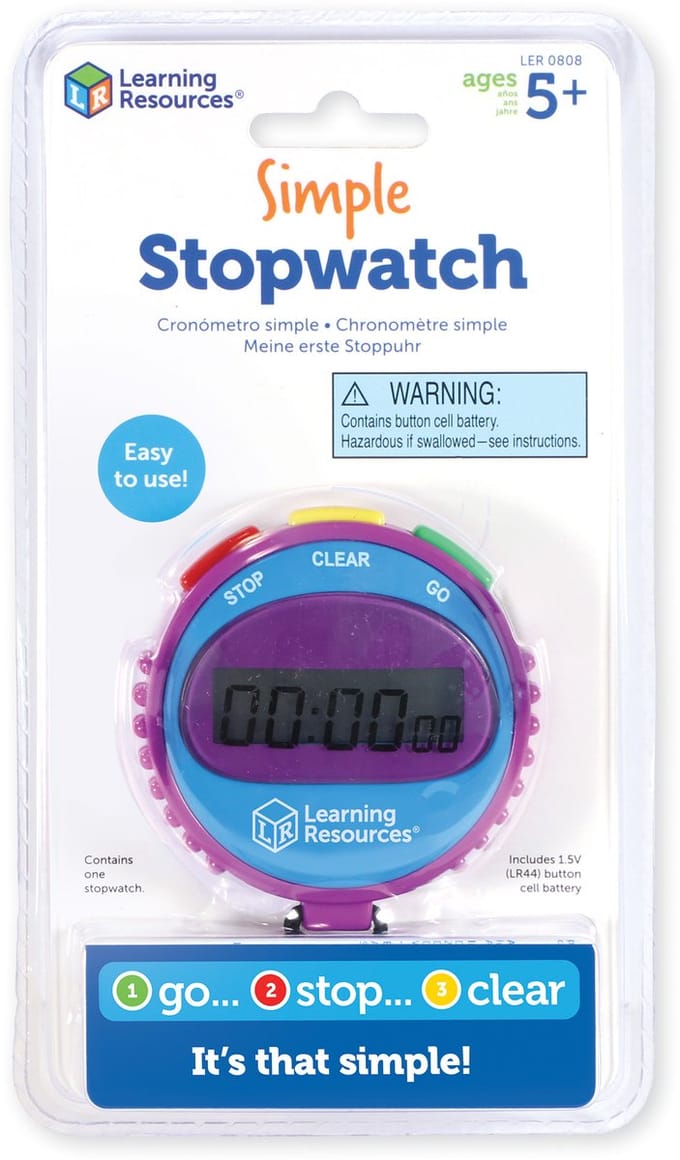 Learning Resources Simple Stopwatch - 5+