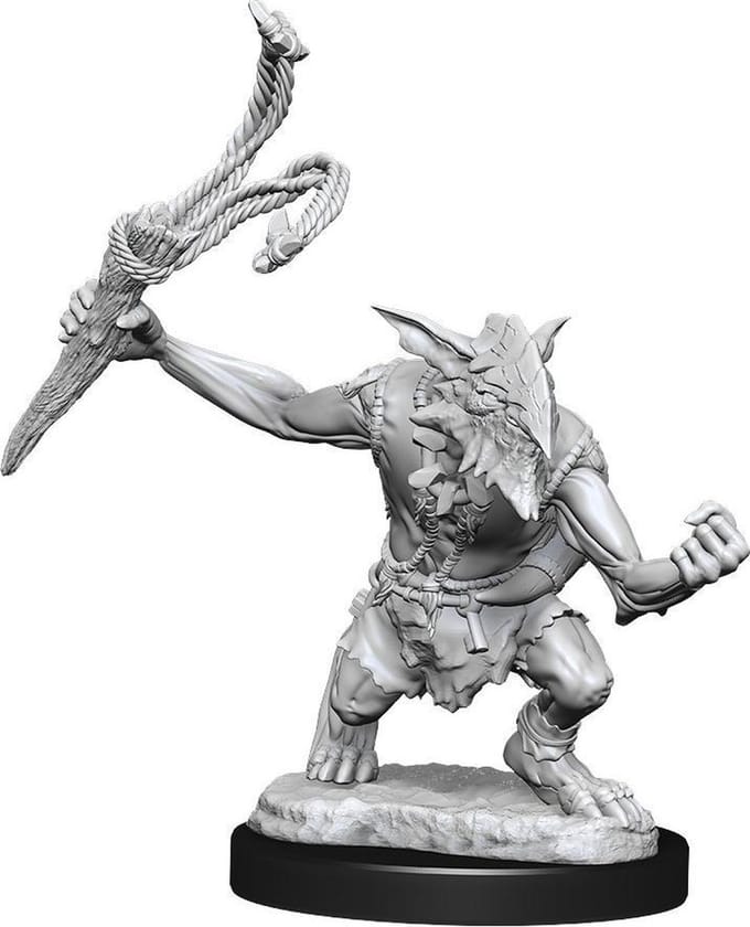 Magic the Gathering Miniatures - Goblin Guide and Goblin Bushwhacker - Miniatuur - Ongeverfd