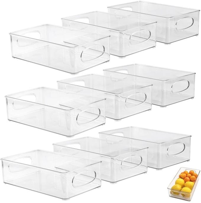 Allecto - Fridge Organizer - Opbergdozen - Stapelbaar - Doorzichtig