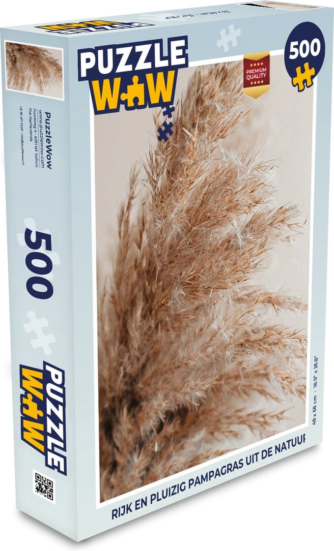 Puzzel Gras - Planten - Natuur - Pampasgras - Legpuzzel - Puzzel 500 stukjes
