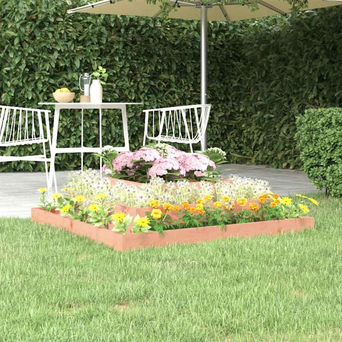 vidaXL - Plantenbak - 110x110x27 - cm - massief - douglashout