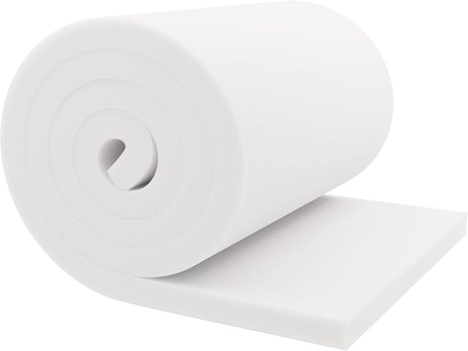 Schuim Kussen - Bekleding Schuim - Meubel Stoffering - CertiPUR Gecertificeerd - 2.5 cm Dikte - Wit