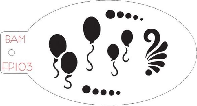 Schminksjabloon Ballonnen