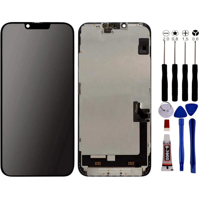 Scherm voor iPhone 14 PLUS Ole + Tools + zwarte lijm