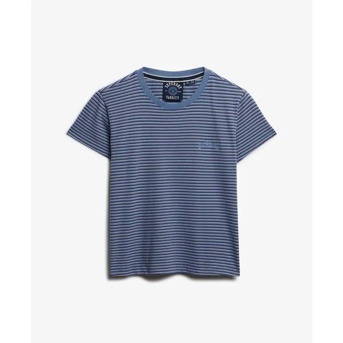 Superdry - Essential Logo Gestreept T-shirt Slanke Pasvorm - Dames - T-shirts