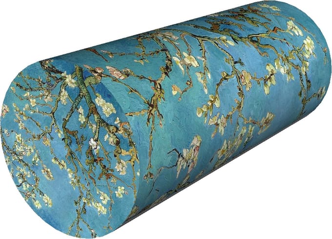Bertoni - Nekkussen Lumbaal Roll 40x15cm Support Thermoactive Foam Roll Kussen - Amandel