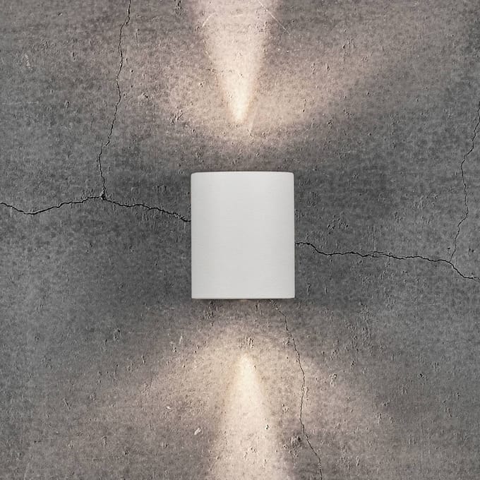 Nordlux LED buiten wandlamp Canto 2, wit, 10 cm, up/down, IP44