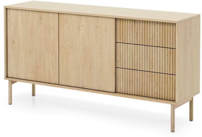 Selsey Tavo - Dressoir met 3 deuren, 3 laden, Cremona eiken, 153 cm