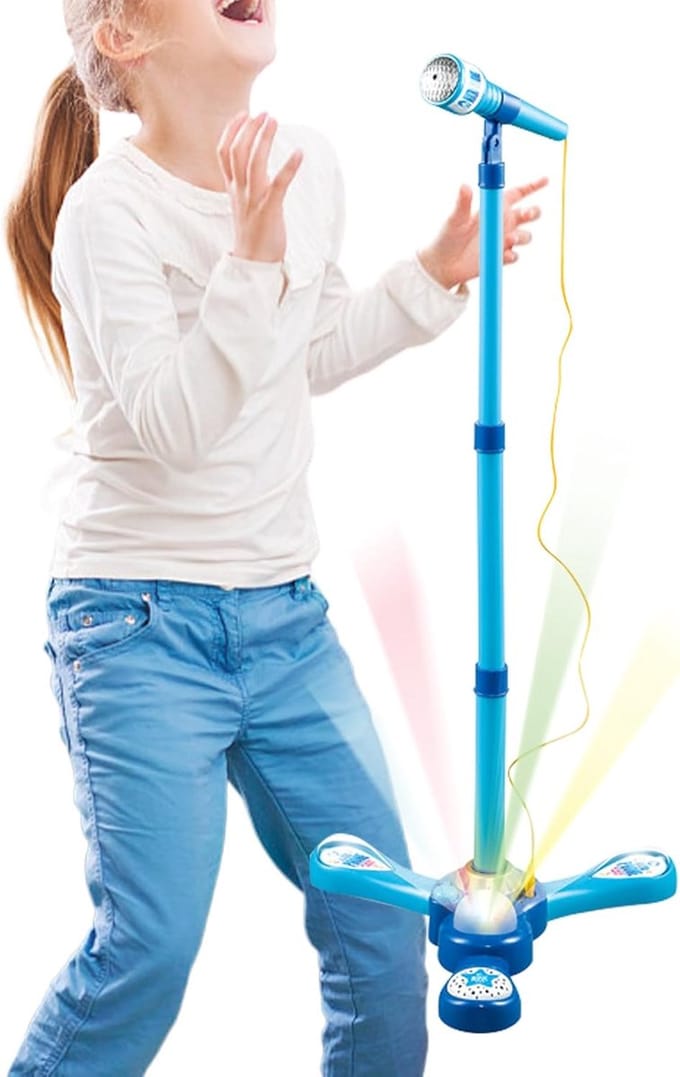 Speelgoed microfoon - Karaoke microfoon zingen - Muziek maken kinderen - Interactief licht effect