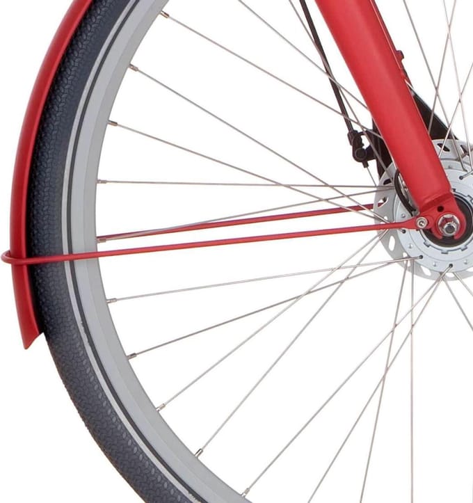 Cortina Spatbordstang voor 28 Common true red matt