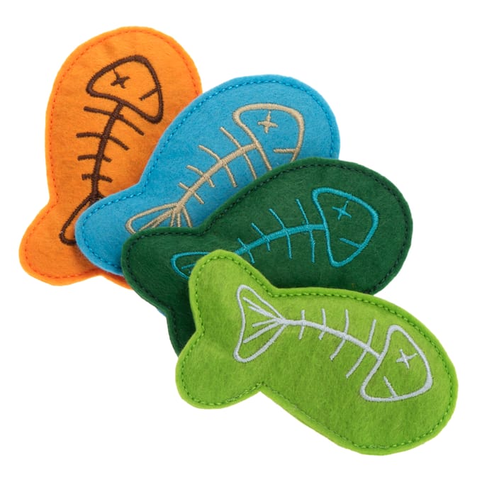 Kattenspeelgoed Marlin 4-delig Set 9cm Kat