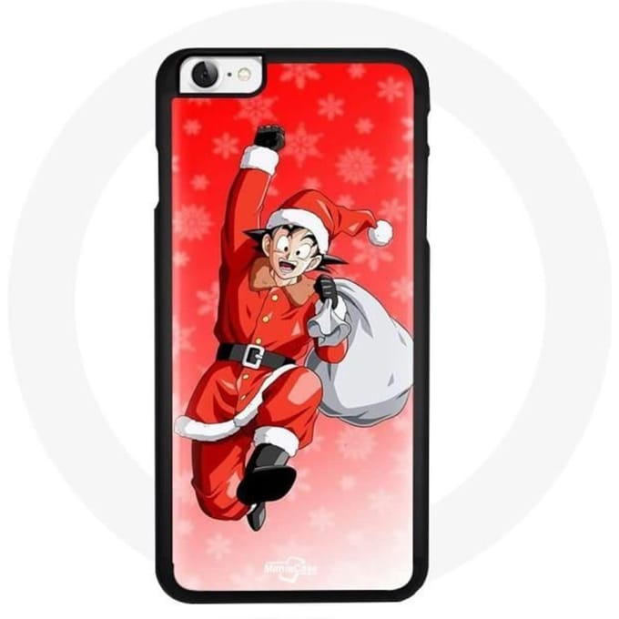 Coque pour Iphone 7 - Maniacase - Anime Son Goku Dragon Ball - Souple - Noir - Mixte