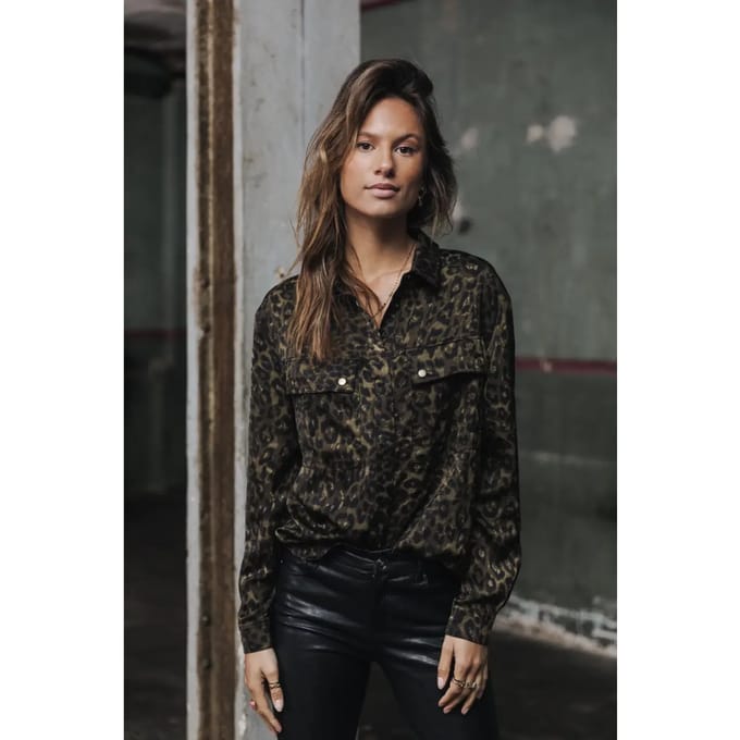 Vrouwenblouse Freeman T Porter Corina Leopardo