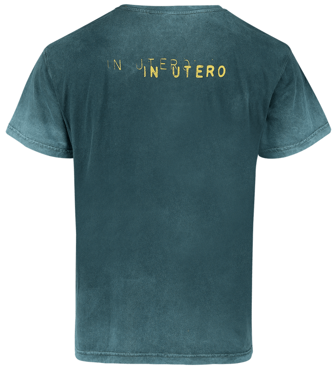 Nirvana T-shirt - In Utero Dye - S tot 3XL - voor Mannen - turquoise