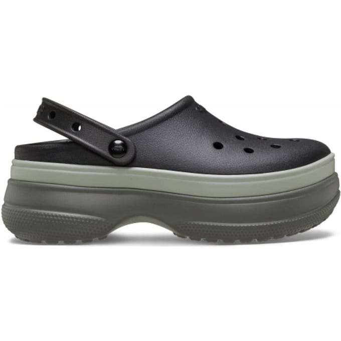 Crocs Classic Stacked Thermoplastische Zwarte Klompen