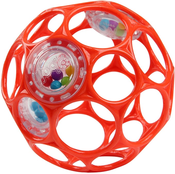 Oball baby rammelaar rood - Oball - vanaf 0 maanden