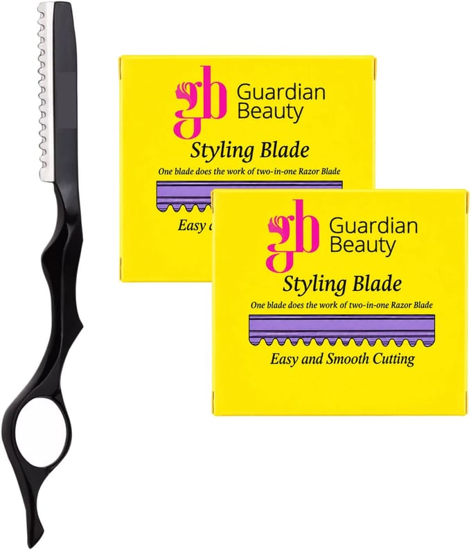 Guardian Beauty Feather Styling Scheermes - Inclusief 10 Premie Feather Mesjes + 10 Extra