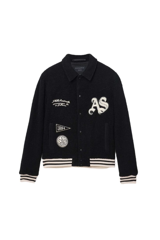 AllSaints Baum Bomber Black Taglia: S | Bomber Outlet | Uomo | Nero