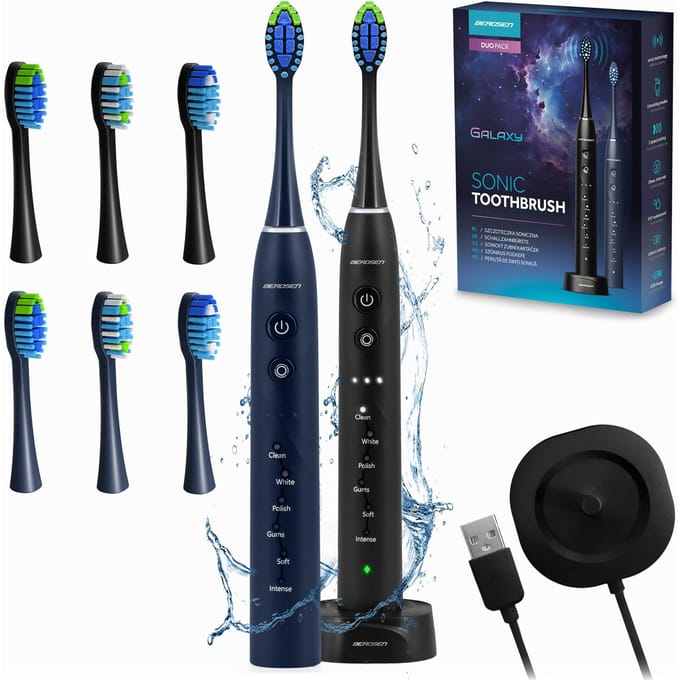 Berdsen Galaxy Duo sonische tandenborstel set van 2