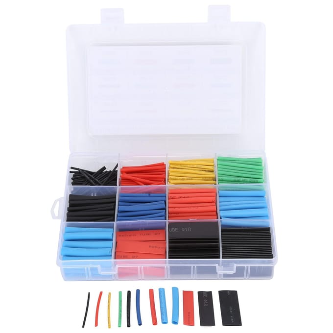 560 stuks krimpkous draadkrimpkous vlamvertragend geïsoleerde krimpkous set
