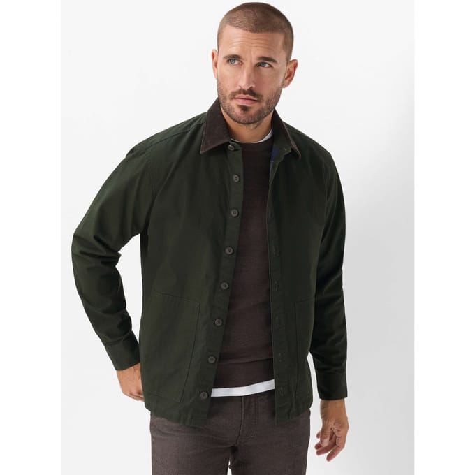 Brax Heren Shirt  Style KAY pine, groen, maat M