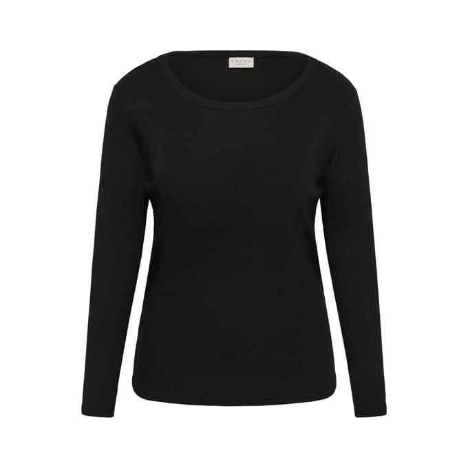 Dames-T-shirt met lange mouwen KAFFE Curve KCCarina