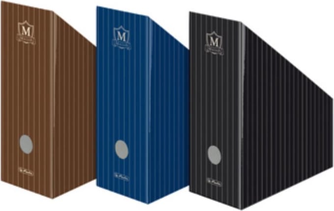 Herlitz Montana golfkartonnen ordner - DIN A4 - zwart