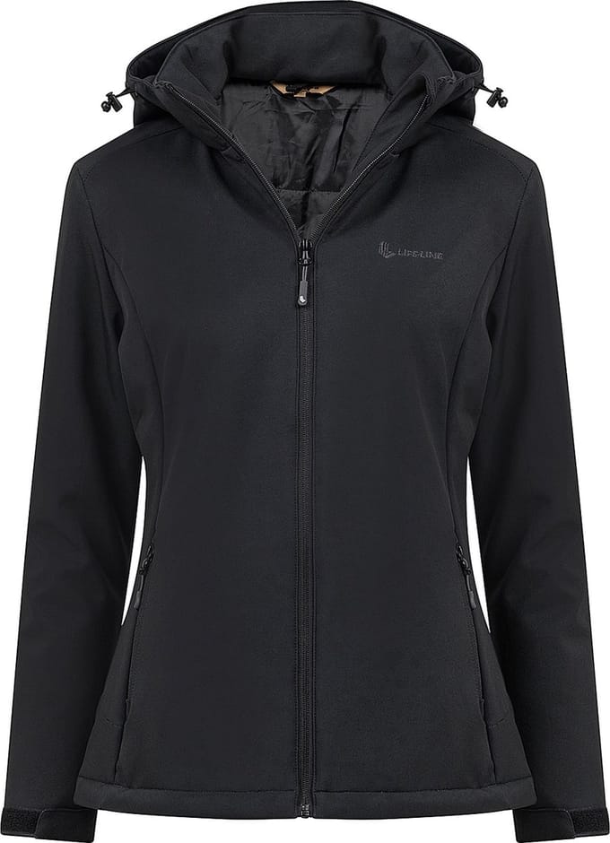 Life-line Dani - Softshell - Dames - Gevoerd - Zwart - Maat 40