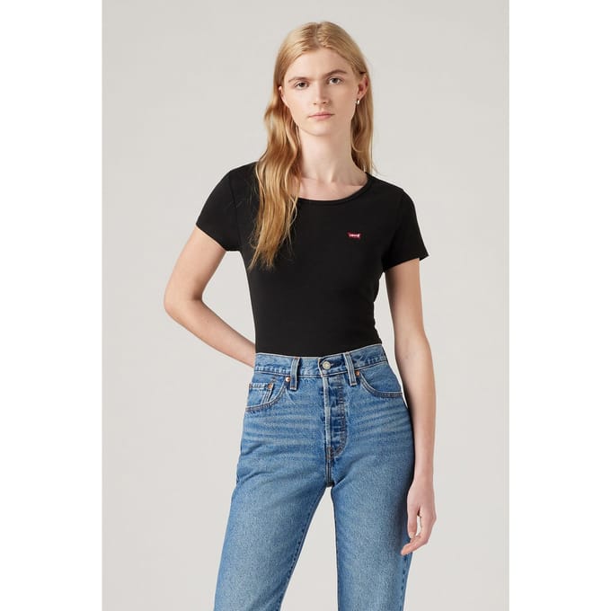 Levi's 2pack Crewneck Tee 2 Pack Tee Mineral Black Taglia: XXS | Maglie Sportivi Outlet | Donna | Nero