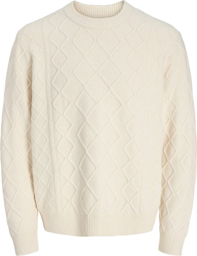 JACK&JONES - JORCAMBRIDGE KNIT CABLE CREW NECK - Heren - Gebreide truien