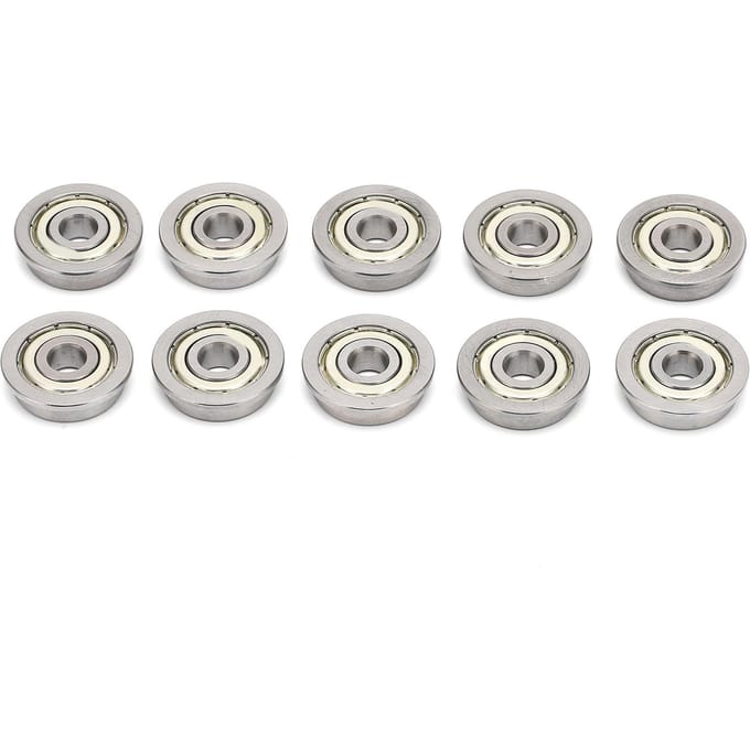 10 Stuks Printer Kogellager Mini Metaal Dubbel Afgeschermd Flens 3D Printen Mechanische Onderdelen white
