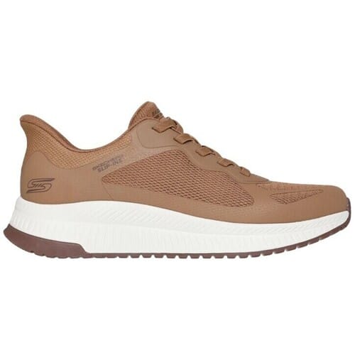 Skechers Slip-ins: BOBS Squad 4 heren sneakers bruin - Maat 42 - Extra comfort - Memory Foam