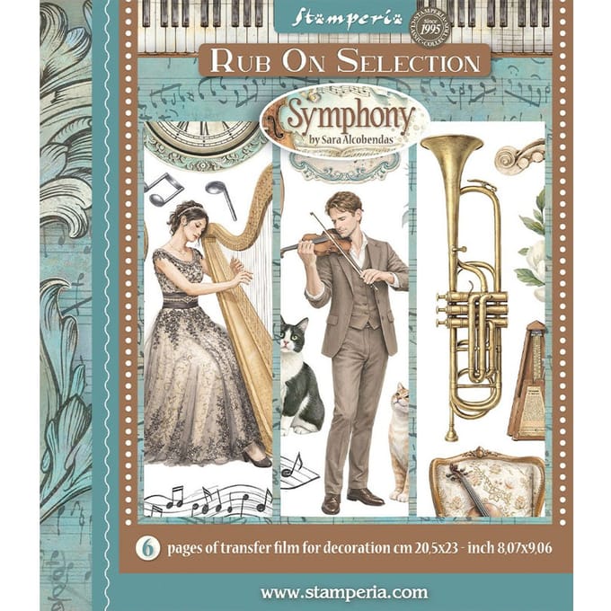 Stamperia XL Rub On assortiment "Symphony"