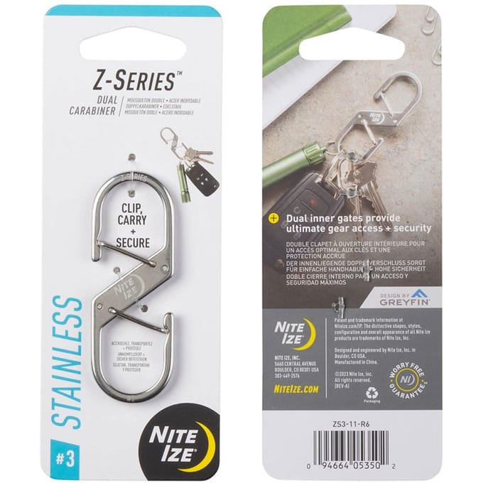 Nite Ize Z-Series Karabijnhaak Zilver #3
