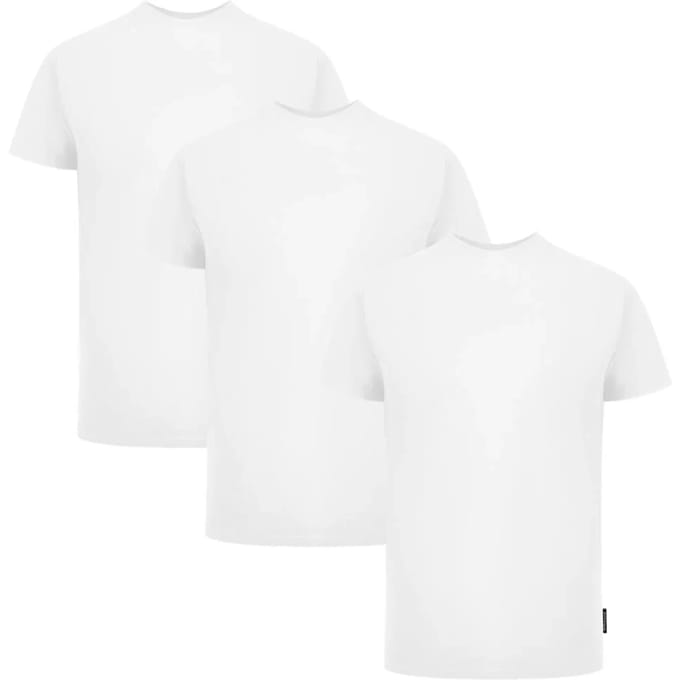 Palm Angels Tri-Pack Vlag Logo Witte T-Shirts