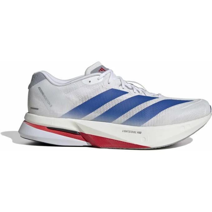 Adidas Adizero Boston 13 Sneakers Heren - Wit - Maat 42 - Mesh/Synthetisch
