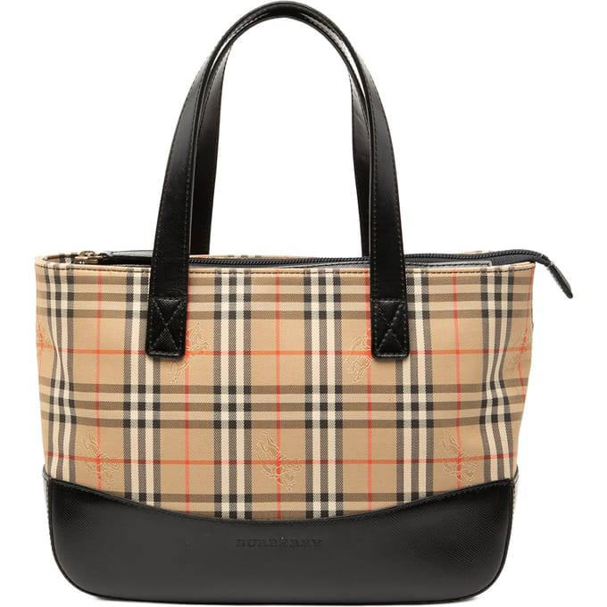 Tweedekans Haymarket Check Canvas Handtas