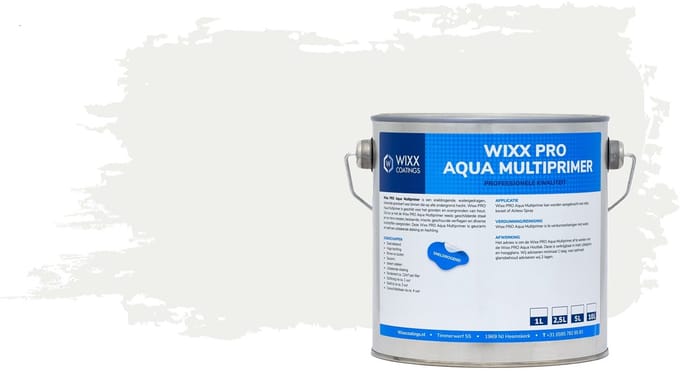 Wixx PRO Aqua Multiprimer - 5L - RAL 9016 | Verkeerswit