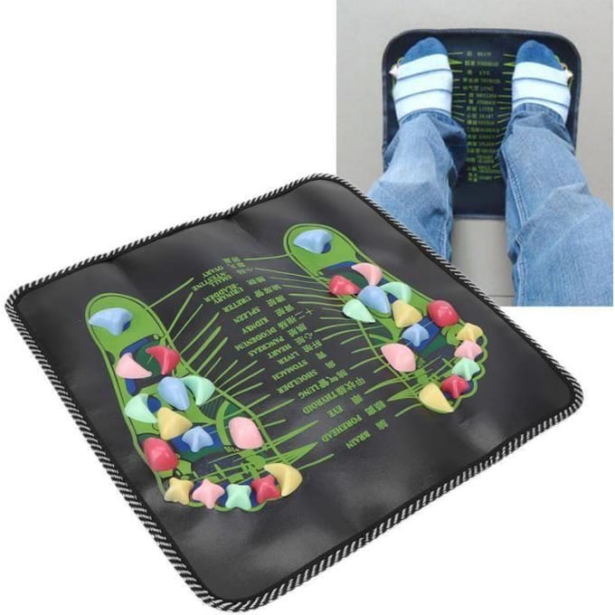 Voetmassage mat van steen Kalmerende massage mat voor voetreflexologie Voetmassage mat schoon