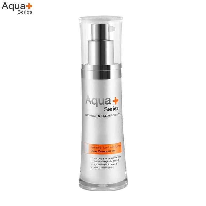 Aqua+ Series Radiance-Intensive Essence, Hydrating-Luminous Booster, Glow Teint, 30 ml. 30 ml. white