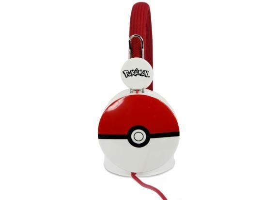 Pokémon Pokéball symbool - kinder koptelefoon - volumebegrenzing - verstelbaar (3-8j)