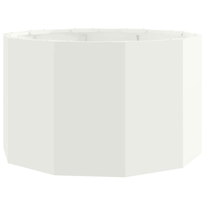 vidaXL Plantenbak Wit 60 x 60 x 35 cm Staal