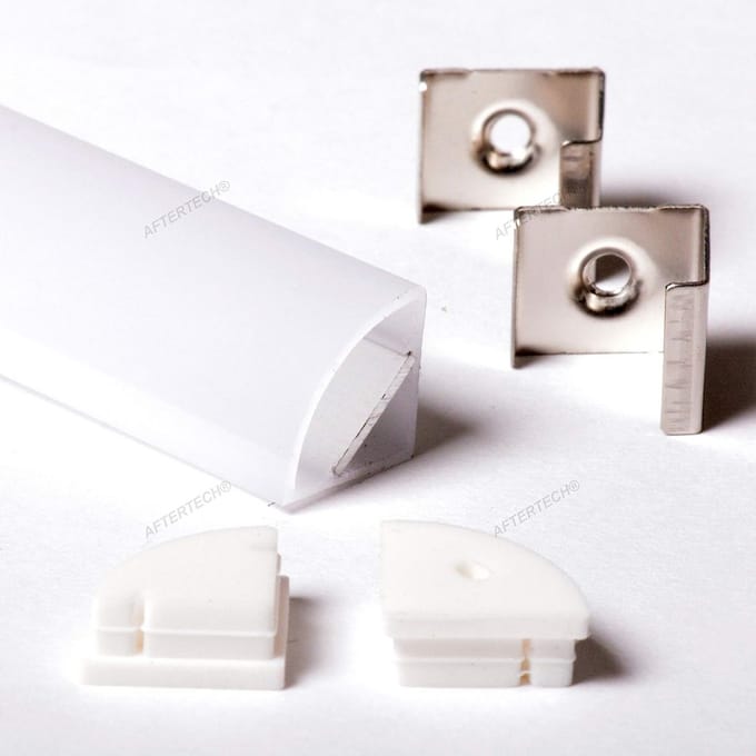 Hoekprofiel Aluminium 2 Meter voor LED Strips - Waterdicht - 16x16mm